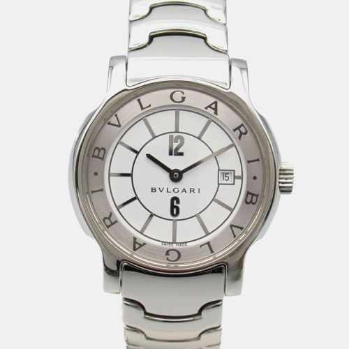 Stainless Steel Solotempo Women's Wristwatch 29 mm - Bvlgari - Modalova