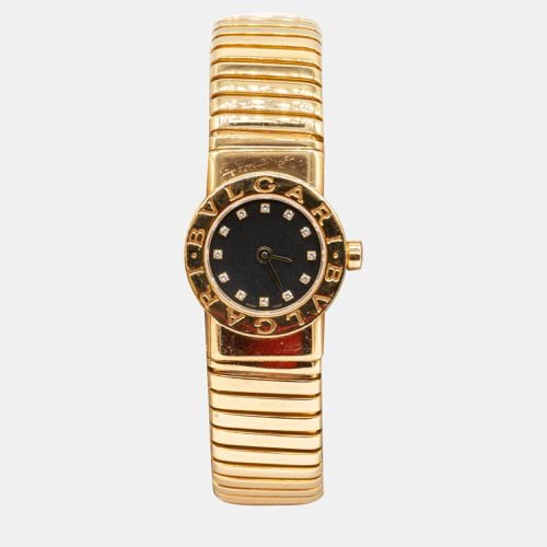 Bvlgari Vintage Expandable Tubogas BB19 2T Watch with Diamonds in 18K YG (Mini Model) - Bvlgari - Modalova