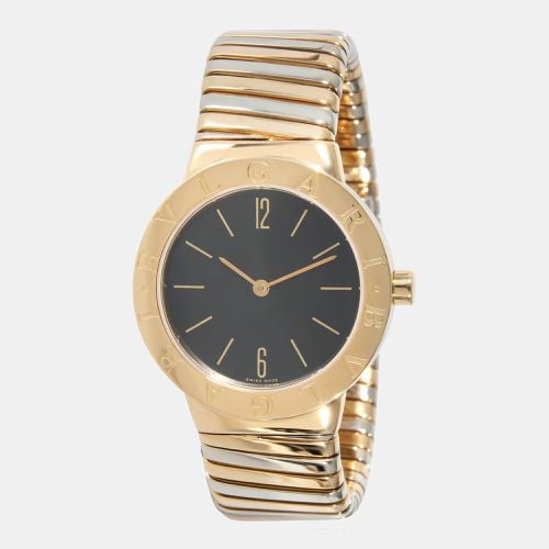 Bvlgari Black 18 Yellow Gold And Stainless Steel Tubogas Women's Wristwatch 30 mm - Bvlgari - Modalova