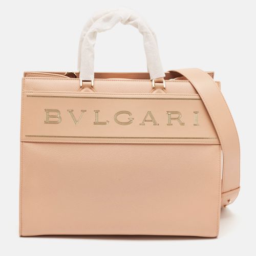 Dusty Leather Logo Tote - Bvlgari - Modalova