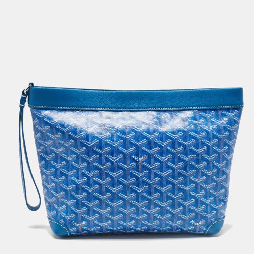 Goyard Blue Goyardine Coated Canvas and Leather Conti Pouch - Goyard - Modalova