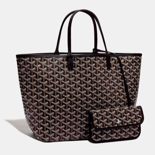 Goyard Black Goyardine Coated Canvas and Leather Saint Louis PM Tote Bag - Goyard - Modalova