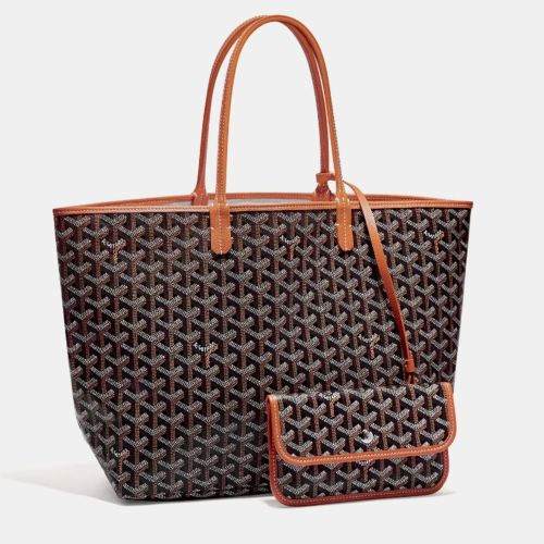 Goyard Black & Tan Goyardine Coated Canvas and Leather Saint Louis PM Tote Bag - Goyard - Modalova