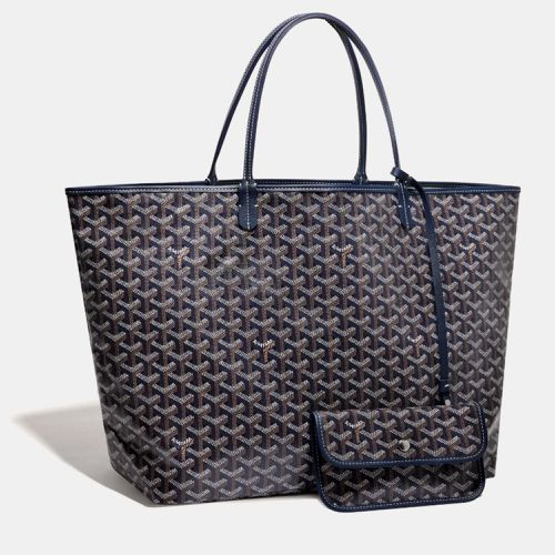 Goyard Navy Blue Goyardine Coated Canvas and Leather Saint Louis GM Tote Bag - Goyard - Modalova