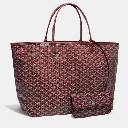 Goyard Burgundy Goyardine Coated Canvas and Leather Saint Louis GM Tote Bag - Goyard - Modalova