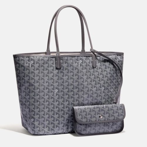 Goyard Grey Goyardine Coated Canvas and Leather Saint Louis PM Tote Bag - Goyard - Modalova