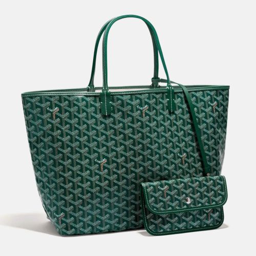 Goyard Green Goyardine Coated Canvas and Leather Saint Louis PM Tote Bag - Goyard - Modalova