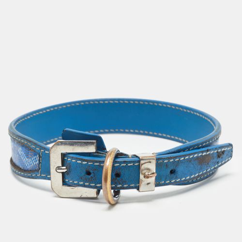 Goyard Blue Goyardine Coated Canvas and Leather Dog Collar - Goyard - Modalova