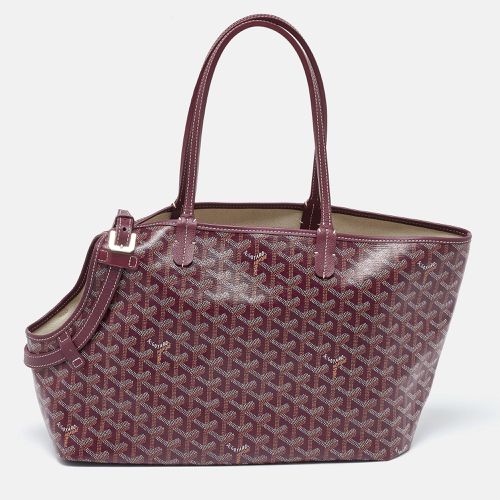 Ine Coated Canvas and Leather The Chien Gris Bag - Goyard - Modalova