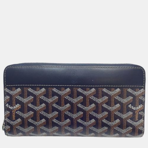 Goyard Navy Blue Goyardine Canvas and Leather Matignon Continental Wallet - Goyard - Modalova