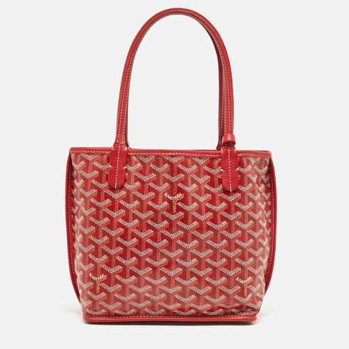 Goyard Red Goyardine Coated Canvas and Leather Anjou Mini Reversible Bag - Goyard - Modalova