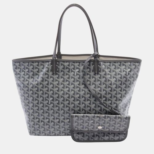 Goyard Gray White Coated Canvas Leather Saint Louis Pm Tote Bag - Goyard - Modalova