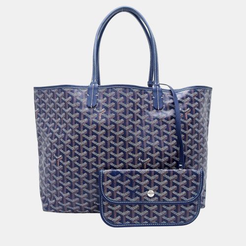 Goyard Navy Blue Leather Saint Louis Pm Tote Bag - Goyard - Modalova