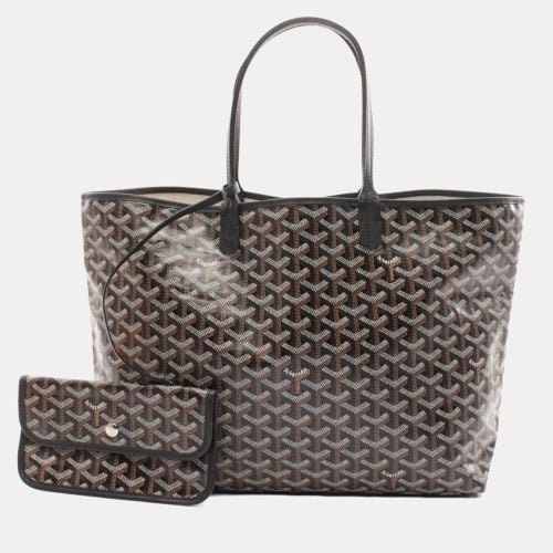 Goyard Black/Brown/White Coated Canvas Saint Louis PM Tote Bag - Goyard - Modalova