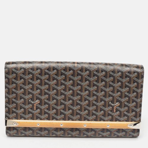 Goyard Black Goyardine Coated Canvas Monte Carlo Bois Clutch - Goyard - Modalova