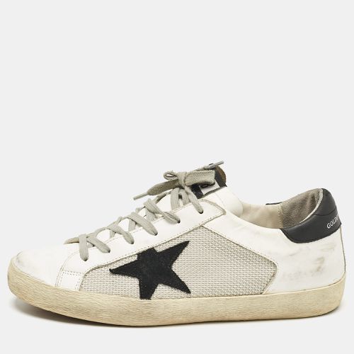 Golden Goose White Mesh and Leather Superstar Lace Up Sneakers Size 40 - Golden Goose - Modalova