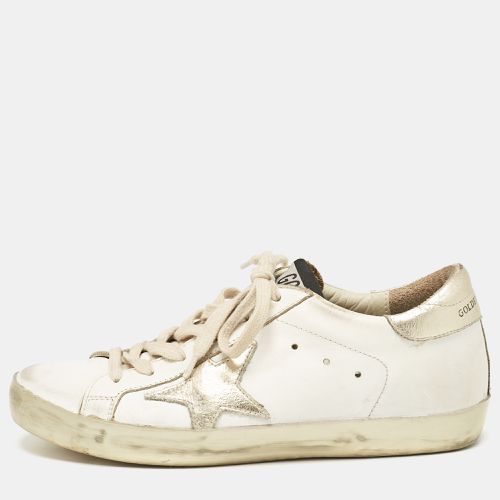 Gold Leather Superstar Sneakers Size 37 - Golden Goose - Modalova