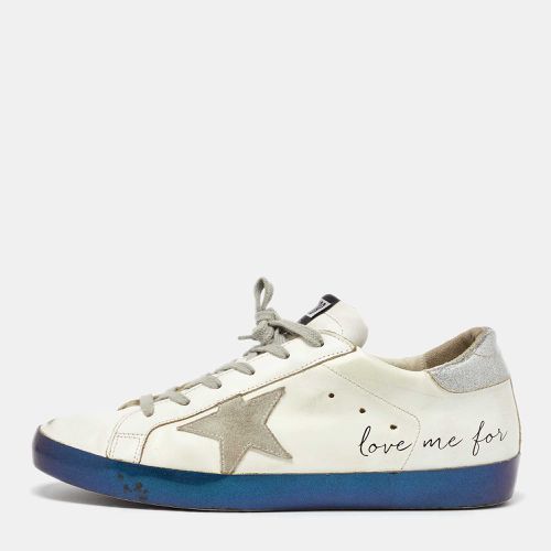 Golden Goose White Leather Super Star Low Top Sneakers Size 41 - Golden Goose - Modalova