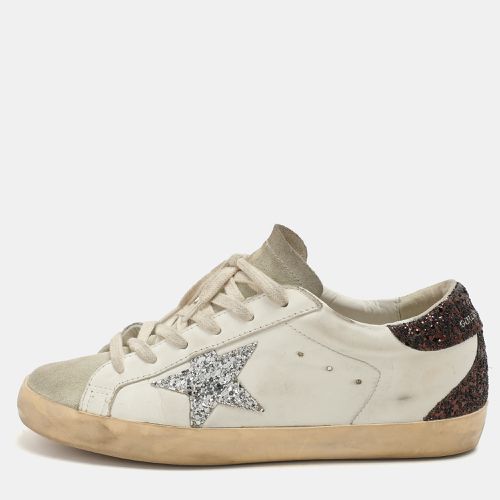 Golden Goose White Leather Superstar Low Top Sneakers Size 39 - Golden Goose - Modalova