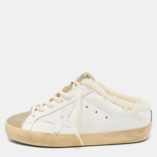 Golden Goose White Leather and Suede Superstar Sneaker Mules Size 37 - Golden Goose - Modalova