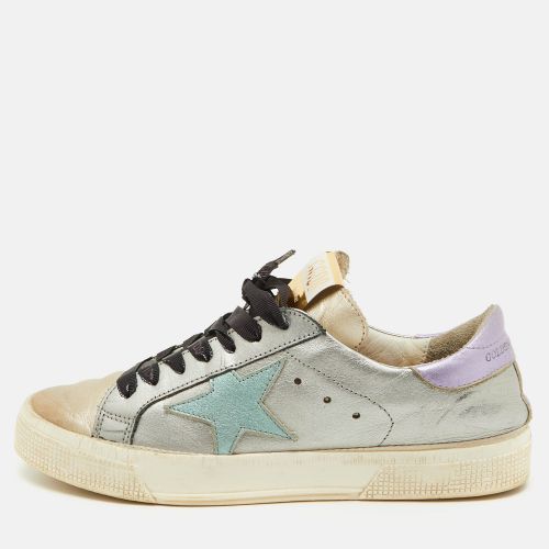 Golden Goose Metallic Leather Superstar Low Top Sneakers Size 38 - Golden Goose - Modalova