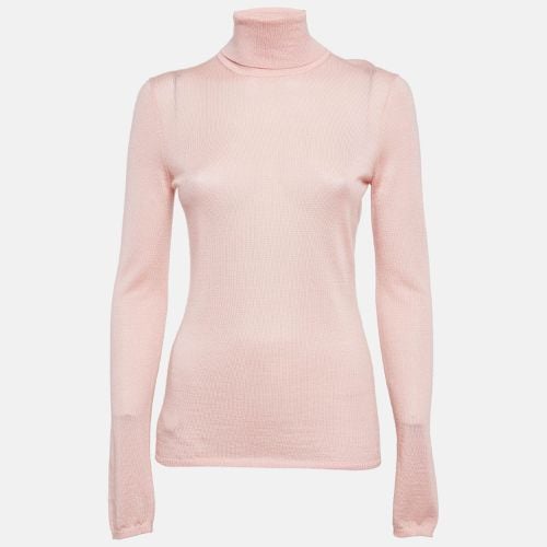 Gabriela Hearst Blush Pink Cashmere Blend Knit Turtleneck Sweater M - Gabriela Hearst - Modalova