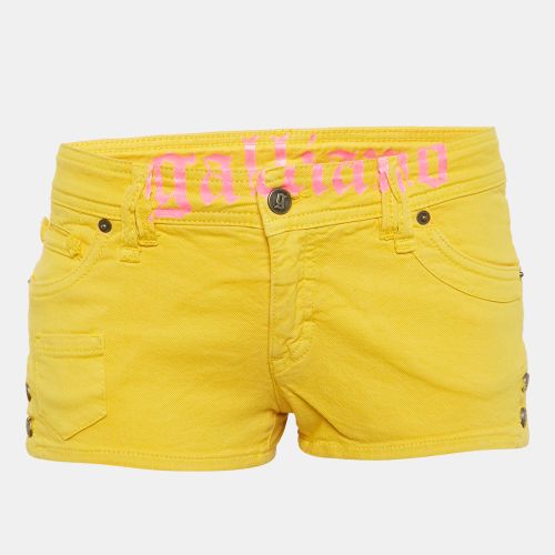 Galliano Yellow Denim Shorts M - Galliano - Modalova