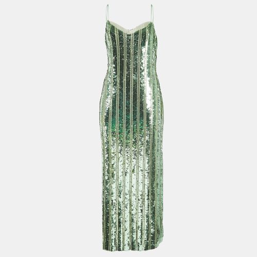 Galvan London Green Stargaze Sequin Maxi Dress L - Galvan London - Modalova