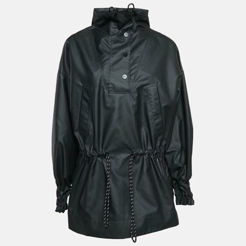 Ganni Black Matte Nylon Windbreaker Jacket S - Ganni - Modalova