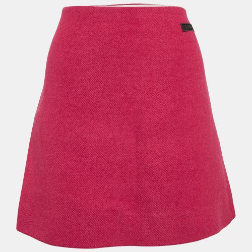 Ganni Pink Wool Blend Mini Skirt L - Ganni - Modalova