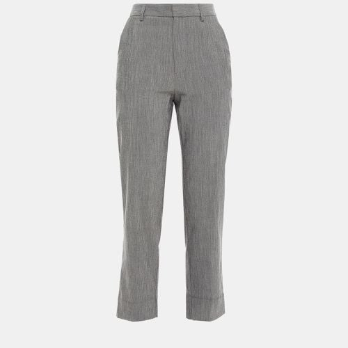 Ganni Grey Crepe Tapered Pants S (EU 36) - Ganni - Modalova