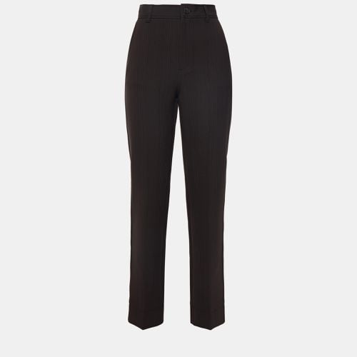 Ganni Brown Check Trousers Size EU 36 - Ganni - Modalova