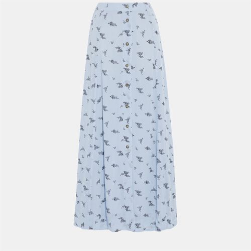 Ganni Blue Print Viscose Maxi Skirt Size EU 36 - Ganni - Modalova