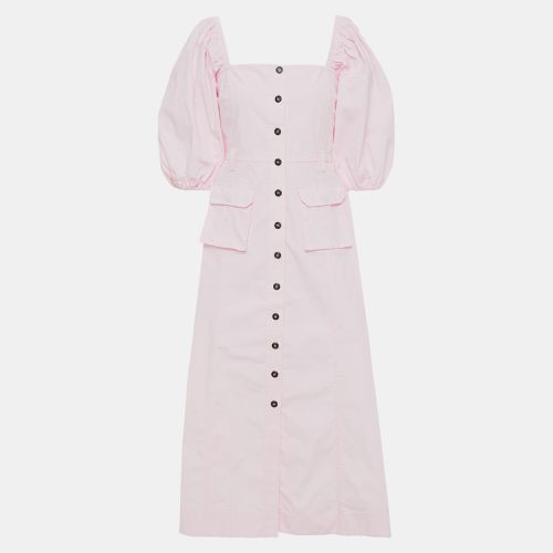 Ganni Cotton Midi Dress EU 38 - Ganni - Modalova