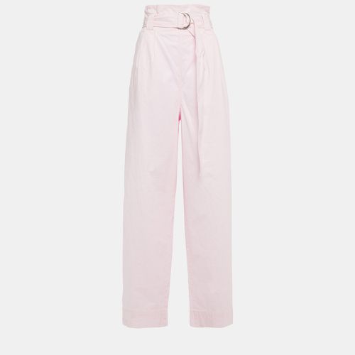 Ganni Pink Cotton Wide Leg Pants Size EU 34 - Ganni - Modalova