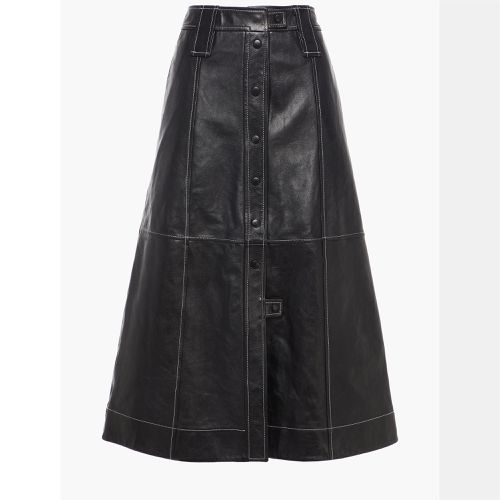 Ganni Pelle di agnello Midi Skirt EU 36 - Ganni - Modalova