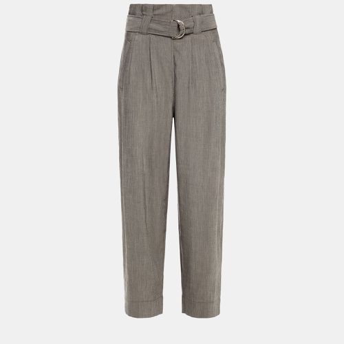 Ganni Grey Viscose Tapered Pants Size EU 38 - Ganni - Modalova