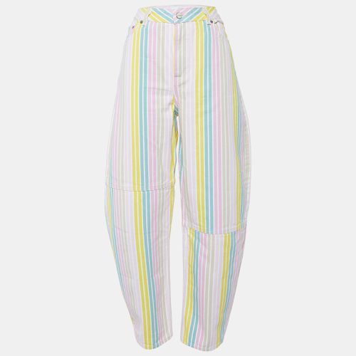 Ganni Multicolor Striped Denim Stary Tapered Jeans L/Waist 32" - Ganni - Modalova