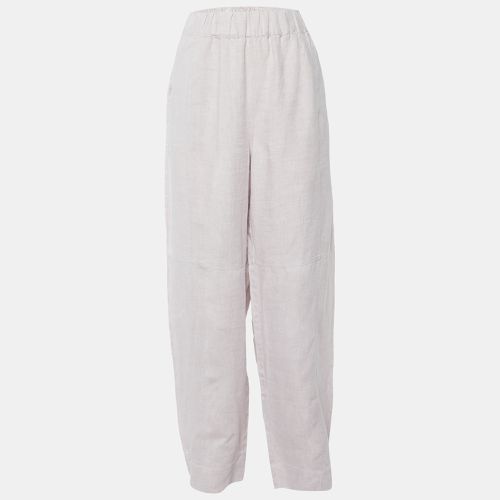 Ganni Pale Purple Hemp Baggy Trousers XL - Ganni - Modalova