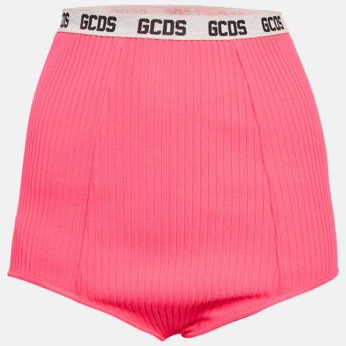 GCD Neon Pink Rib Knit Panties Shorts S - GCDS - Modalova