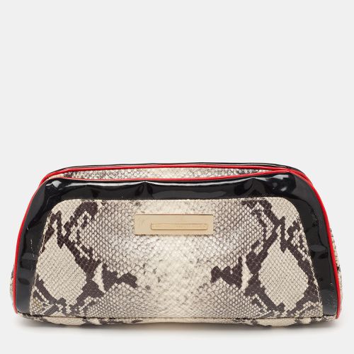 Giuseppe Zanotti Multicolour Python Embossed and Patent Leather Clutch - Giuseppe Zanotti - Modalova