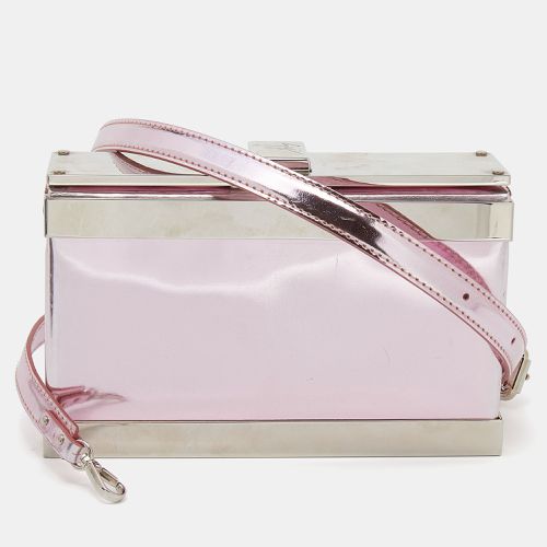 Giuseppe Zanotti Metallic Pink Patent Leather And Metal Box Crossbody Bag - Giuseppe Zanotti - Modalova