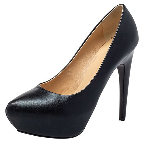 Giuseppe Zanotti Black Leather Platform Pumps Size 36.5 - Giuseppe Zanotti - Modalova