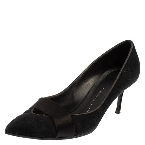 Giuseppe Zanotti Black Suede Pointed Toe Pumps Size 37.5 - Giuseppe Zanotti - Modalova