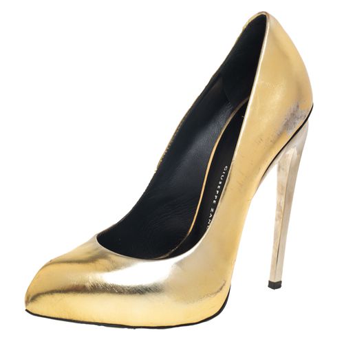 Giuseppe Zanotti Gold Leather Pumps Size 36 - Giuseppe Zanotti - Modalova