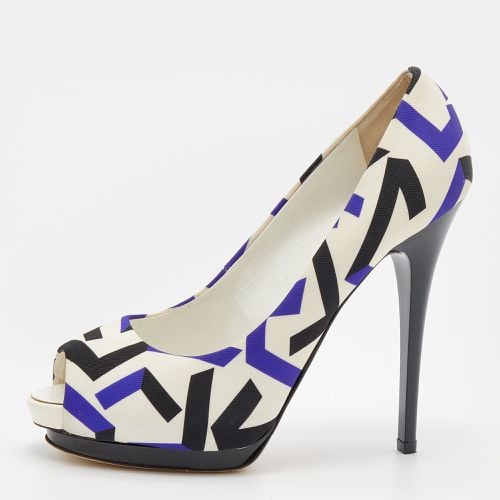 Giuseppe Zanotti Multicolor Printed Fabric Peep Toe Pumps Size 40 - Giuseppe Zanotti - Modalova