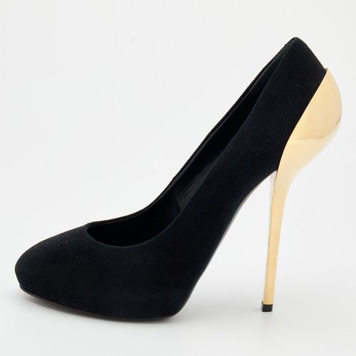 Giuseppe Zanotti Black Suede Platform Pumps Size 41 - Giuseppe Zanotti - Modalova