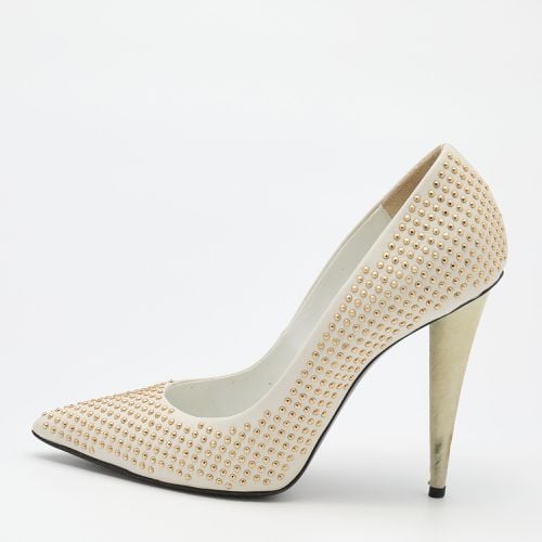 Giuseppe Zanotti Off White Leather Ester Embellished Pumps Size 38 - Giuseppe Zanotti - Modalova