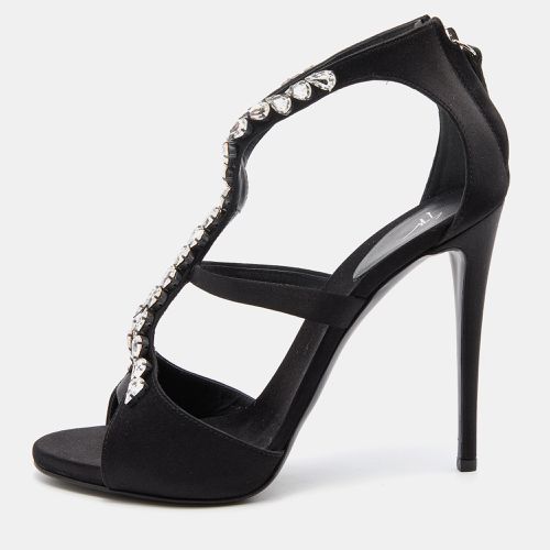 Giuseppe Zanotti Black Leather Crystal Embellished Pumps Size 38 - Giuseppe Zanotti - Modalova