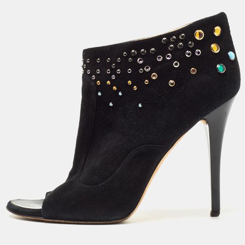 Giuseppe Zanotti Black Suede Studded Boots Size 41 - Giuseppe Zanotti - Modalova